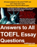 Answers to all TOEFL essay questions
