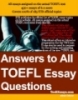 Answers to all TOEFL essay questions