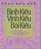 Ebook Bình Kiều, vịnh Kiều, bói Kiều: Phần 1 - Phạm Đan Quế