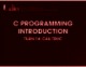 Bài giảng C Programming introduction: Tuần 14 - Cấu trúc