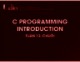 Bài giảng C Programming introduction: Tuần 13 - Chuỗi