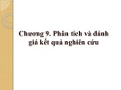 Bài giảng Dịch tễ học thú y: Chương 9 - Nguyễn Thị Thu Hiền