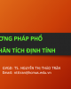 Bài giảng Phân tích hữu cơ: Chương 2 - TS. Nguyễn Thị Thảo Trân