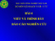 Bài giảng Phương pháp nghiên cứu kinh tế - xã hội nông thôn: Bài 4 - Học viện Nông nghiệp Việt Nam