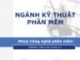 Bài giảng ngành Kĩ thuật phần mềm