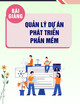 Bài giảng Quản lý dự án phát triển phần mềm: Chương 2 - TS. Đỗ Thị Thanh Tuyền
