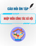 Câu hỏi ôn tập Nhập môn Công tác xã hội
