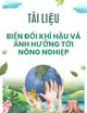 Tài liệu Biến đổi khí hậu và ảnh hưởng tới nông nghiệp