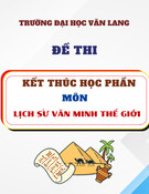 Đề thi kết thúc học phần học kì 1 môn Lịch sử văn minh thế giới năm 2024-2025 có đáp án (Đề 2)