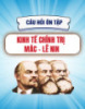 Câu hỏi ôn tập môn Kinh tế Chính trị Mác - Lênin