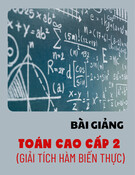 Bài giảng Toán cao cấp 2 (Giải tích hàm biến thực): Chương 2 - Phạm Trí Nguyễn