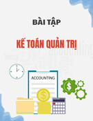 89 câu bài tập Kế toán quản trị