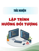 62 câu trắc nghiệm Lập trình hướng đối tượng có đáp án