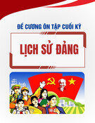 Đề cương ôn tập thi cuối kì môn Lịch sử Đảng