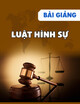 Bài giảng Luật hình sự: Bài 4 - Đồng phạm