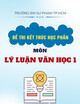 Đề thi học kì 1 kết thúc học phần Lý luận văn học 1 năm 2023-2024