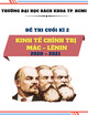 Đề thi cuối kì 2 năm học 2020 – 2021 môn Kinh tế chính trị Mác – Lênin có hướng dẫn đáp án (CA 3)