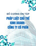 Câu hỏi ôn tập Pháp luật chủ thể kinh doanh: Công ty cổ phần